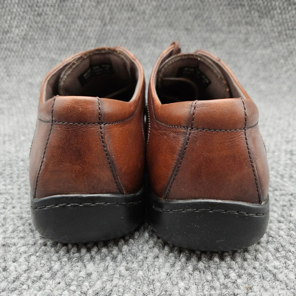 Clarks (Men's 12 M) Brown Leather Oxford Dress Shoes Square Toe Business Casual